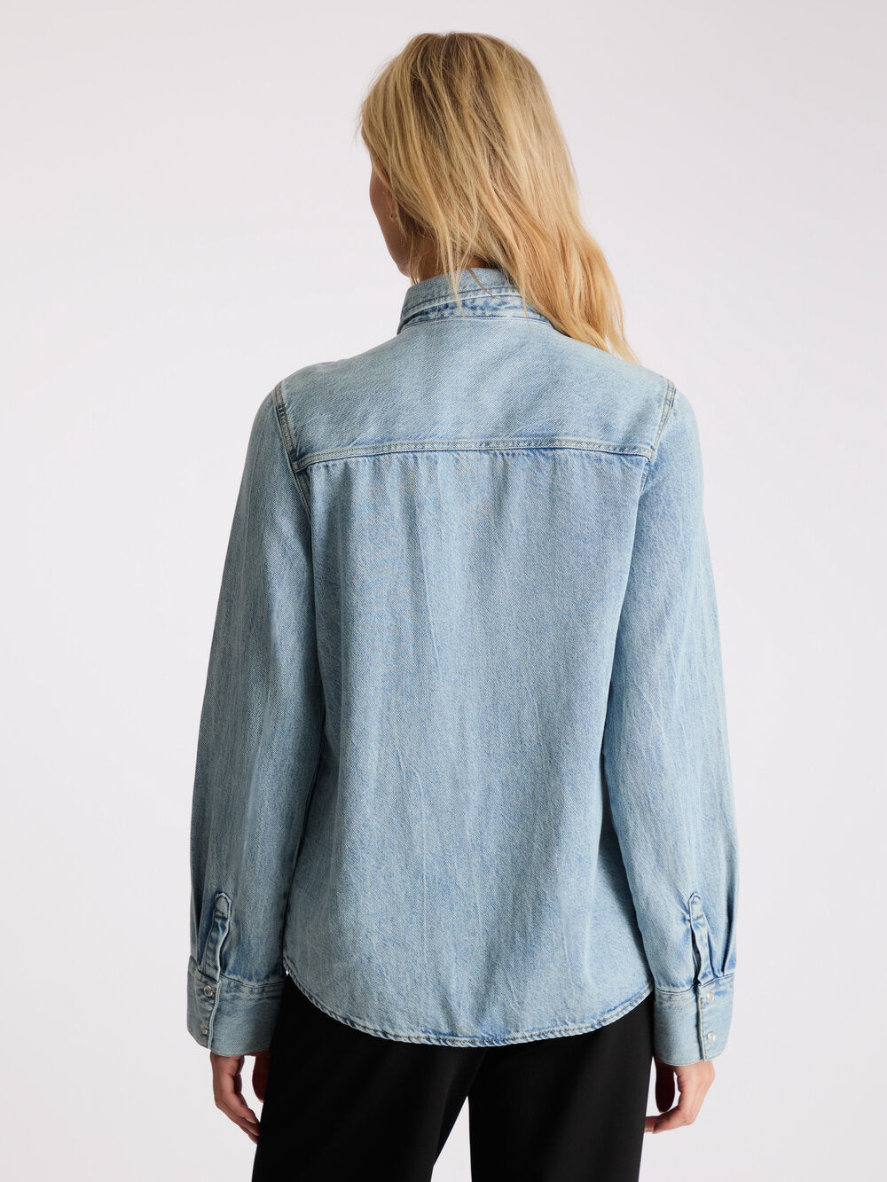 Roger Denim skjorte - Smoke Blue